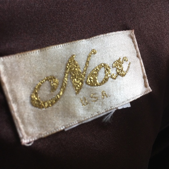 Long Brown Dress with Stud Details - Picture 4 of 5